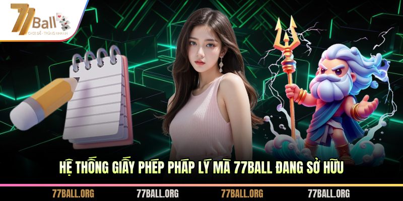 Hệ thống giấy phép pháp lý mà 77BALL đang sở hữu