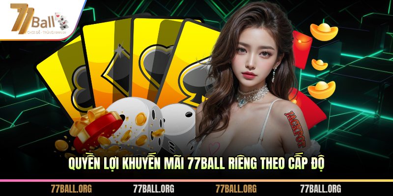 Quyền lợi khuyến mãi 77BALL riêng theo cấp độ